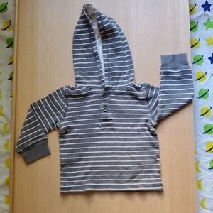 Sonoma 18 Months Gray and White Striped Hoodie For Toddlers 🌏5/$10🌏